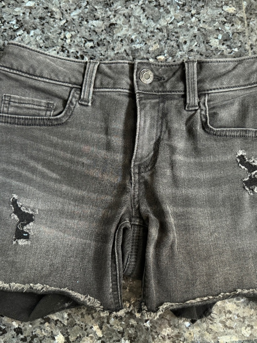 So  Black Jean Shorts, Low Rise, Size 10 Great Condition